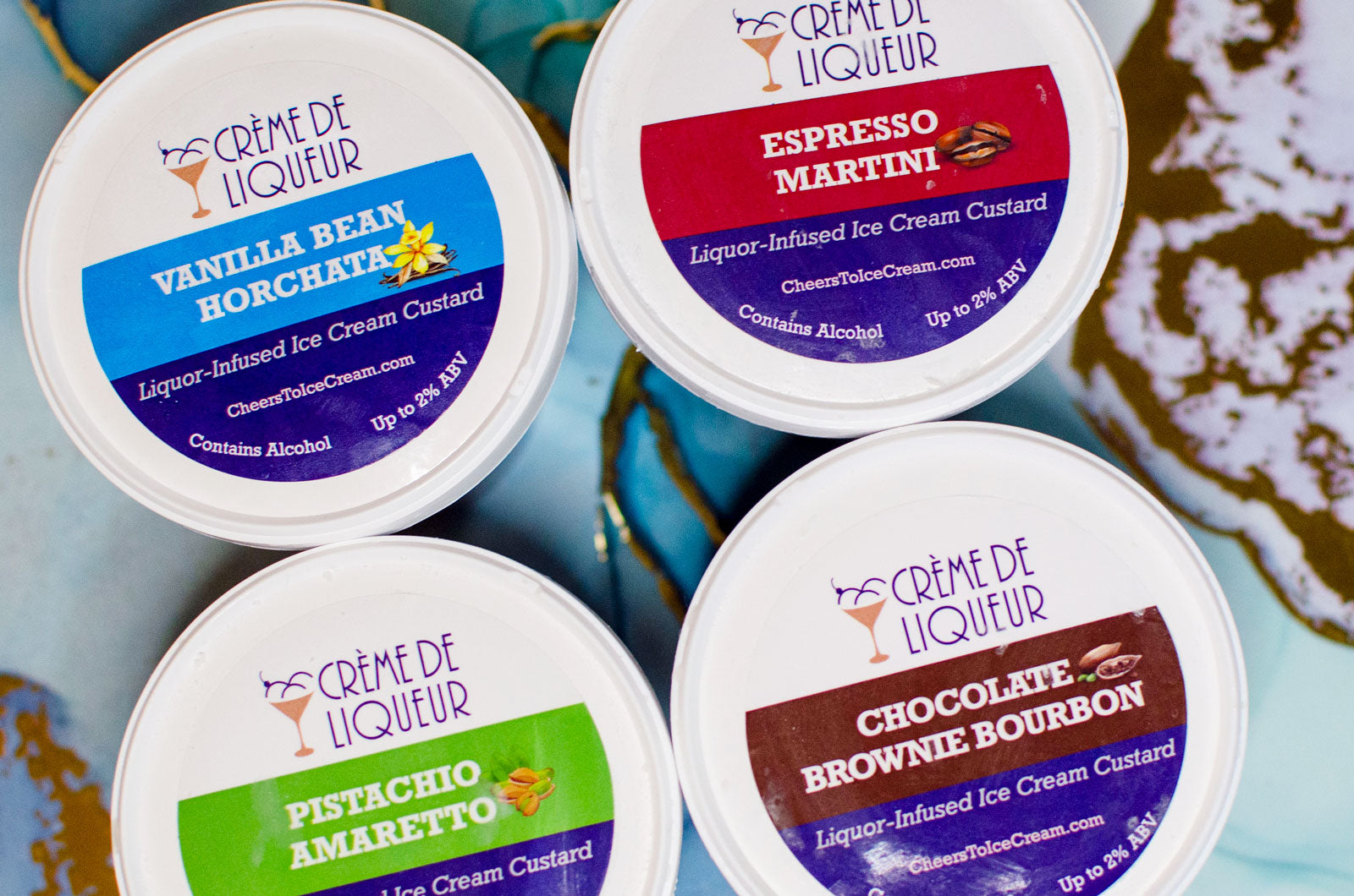 Liquor Infused Frozen Custard - Creme De Liqueur Ice Cream
– Crème de Liqueur